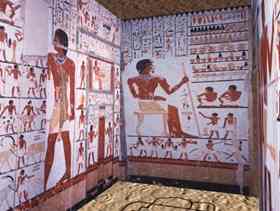 A scene from the tomb of Merib in Giza Archives 'Cemetery G 2100' in Second Life