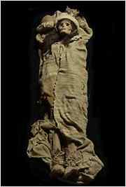 A 3,800-year-old mummy, the Beauty of Xiaohe, found at the Small River Cemetery