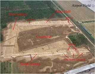 Photo courtesy Professor Zhichun Jing. The building shown here is called "F1" it is the largest structure ever found in Bronze Age China. It would have been used as a palace-temple by the Shang rulers who controlled Huanbei