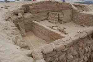 Photo courtesy Professor Edward Swenson. Archaeologists are digging into a complex that was built on top of the pyramid. 