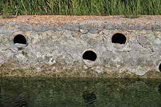 Oceanside pools served as fish hatcheries at Villa Tiberio