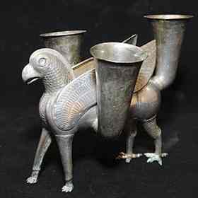 The silver griffin, dated to c. 700 B.C.