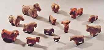 Terracotta figurines of animals