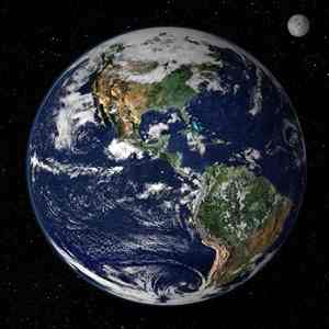 Earth's climate has enabled life to evolve on our planet. Life, in turn, has had effects on the climate. Credit: Reto Stöckli, Nazmi El Saleous, and Marit Jentoft-Nilsen, NASA GSFC. True Color image using data from the MODIS instrument aboard NASA’s Terra satellite and NOAA’s GOES Satellite