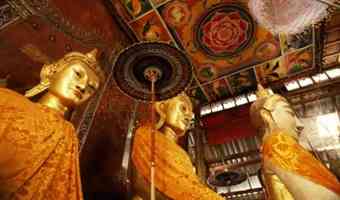Interior of the Wat Yang Gong Pagoda