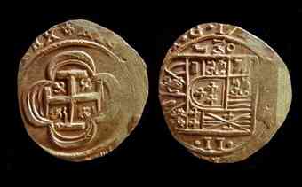 Among the June 19 findings were gold coins commonly called doubloons.