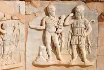 Roman relief from the theater in Sabratha