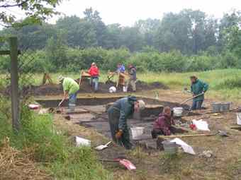 Excavations at Pohansko in the Czech Republic