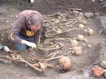 Forgotten men from Oliver Cromwell’s besieging forces, found in a mass grave in York. 