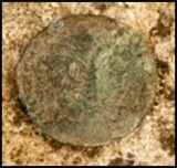 Roman coin dedicated to the emperor Magnentius