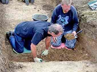 Trench II of the Roman ditch