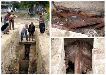The two new graves uncovered at ancient Mesambria. Photo by Nessebar Municipality