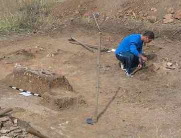 A photo of the part of the excavation site near Telish. Photo by Trud Daily 