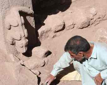 Many of Gobekli's standing stones are inscribed with 'bizarre and delicate' images, like this reptile.