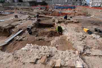 Excavations executed by INRAP have revealed a Roman urban area and Mithraeum at Angers, France - Image Copyright Hervé Paitier INRAP
