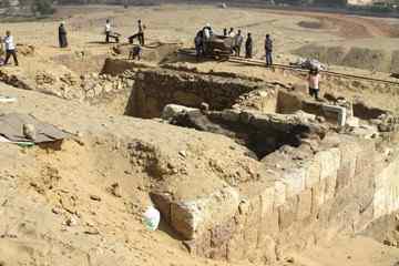 View of the excavated tomb [Photo: Meghan E. Strong]