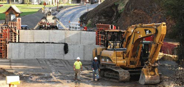 Tribune/Steve HanksConstruction crews at the Ten Mile Bridge project on Highway 129 south of Asotin have unearthed Nez Perce tribal artifacts and human bones at the site during excavation.