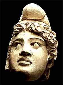 Stuccoed head from Palmyra, Syria