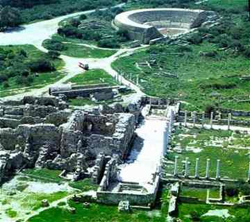 Ancient Salamis in occupied Cyprus.