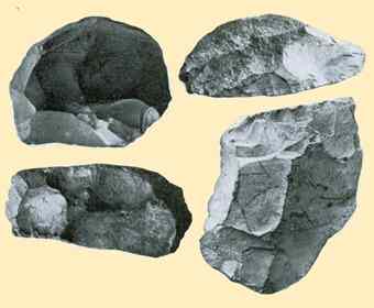 Hand axes formerly used by Tasmanian Aborigines