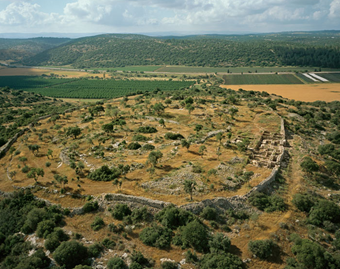 In the Elah Valley, where the Bible says David slew Goliath, excavations at the fortified city of Khirbet Qeiyafa in 2008 unearthed a multi-chambered gate and artifacts dating to David's time, around 1000 B.C.