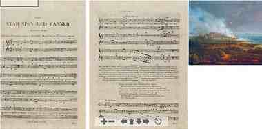 A rare, 195-year-old printing of the original sheet music for the Star Spangled Banner is expected to sell for up to $300,000 at an auction next week in New York. [Photograph by: Christie's, Photo Handout]