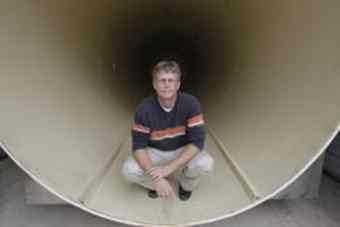 Peter Fix, the conservator of La Belle, Lasalle's flagship, which sank in Matagorda Bay in 1686, shows off the freeze-dryer that will lop years off the time it will take to restore the ship. The hull is now scheduled to go on public view in October 2013.