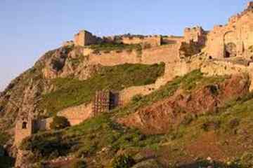 The medieval fortress of Acrocorinth.