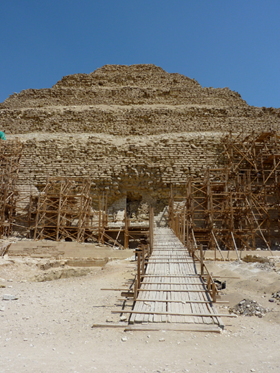 The Step Pyramid of Djoser at Saqqara. Photo by John Kannenberg. CC BY NC ND