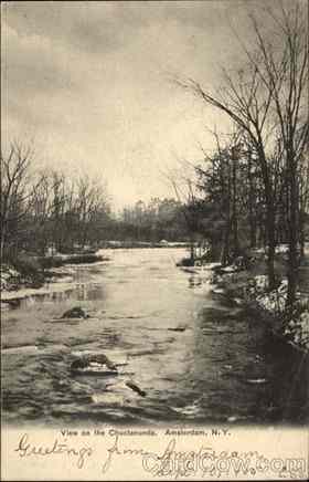 View on the Chuctanunda, Amsterdam, NY., 1905