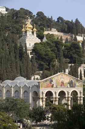 Church of Gethsemane at the foot of the Mount of Olives  