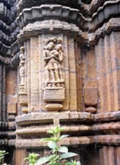 The 11th century temple in the Garabadu precinct .Telegraph pictures