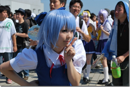 touhou project cosplay - cirno from comiket 2009