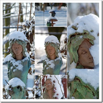 Broermann Skulpturen im Schnee © H. Brune