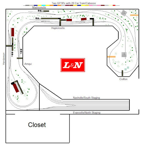Track Plan for L&N Fans! | TrainBoard.com - The Internet's Original