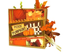 Pickin Pumpkins Scrapbook 1
