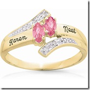 Keepsake Personalized Delight Marquise Ring