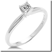 Princess Cut Diamond Solitaire Ring 2