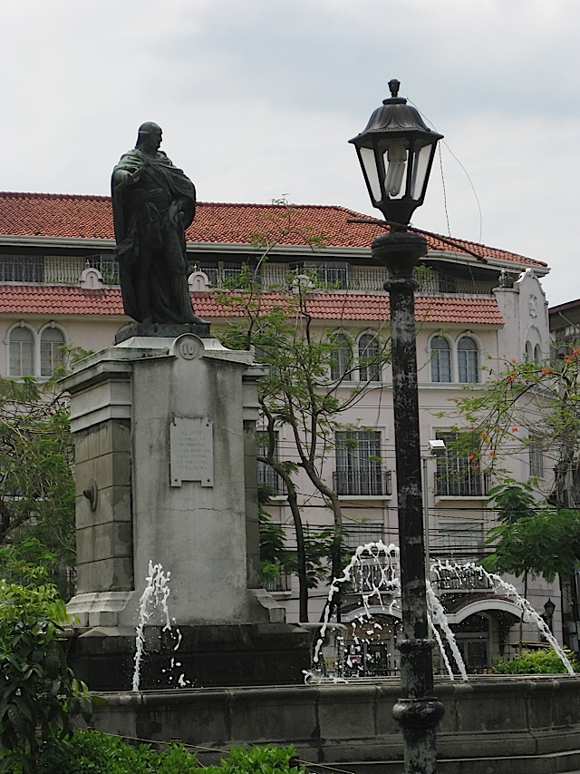 statue of King Carlos IV of Spain in Plaza Roma in Intramuros