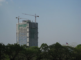 the 38-story Berkeley Residences being constructed along Katipunan Avenue