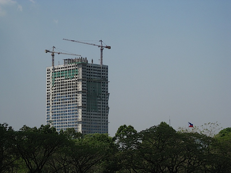 the 38-story Berkeley Residences being constructed along Katipunan Avenue