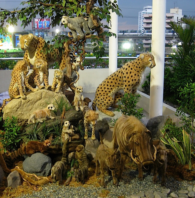 Safari Adventure exhibit in SM City North's Sky Garden