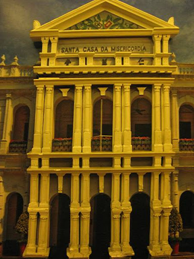 model of Macau's Santa Casa da Misericordia