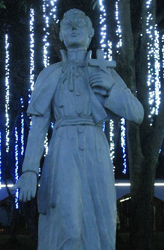 statue of St. Stanislaus Kostka at the Ateneo de Manila High School