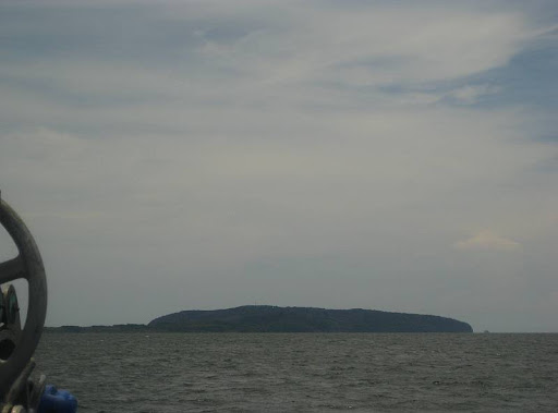 view of Corregidor Island from the ferry