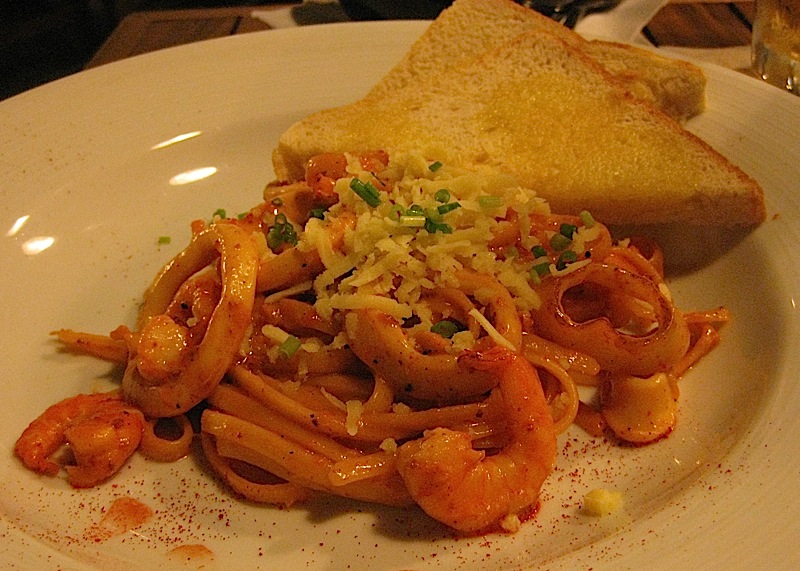 spicy seafood pasta