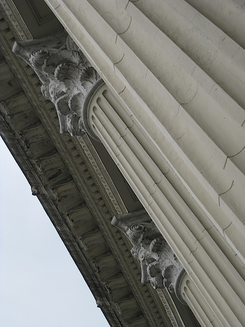 neo-classical Corinthian columns of the National Museum of the Filipino People, formerly the Finance Building
