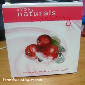 avon naturals bearberry yoghurt facial mask, by bitsandtreats