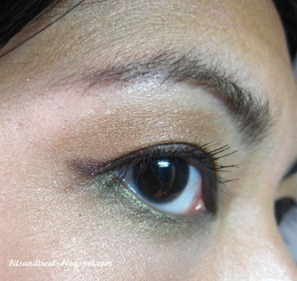 maybelline brown gel eyeliner EOTD, by bitsandtreats