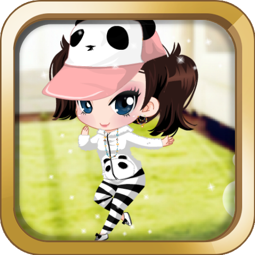 Cute Panda Girl LOGO-APP點子